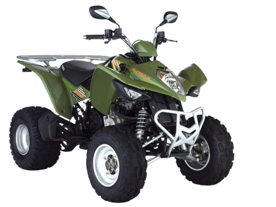 Quad vert vu de trois quarts